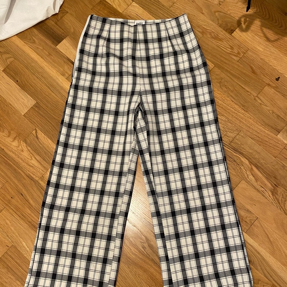 Princess Polly wide leg plaid pants